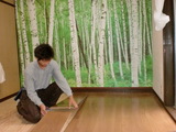 PC部屋の張替え